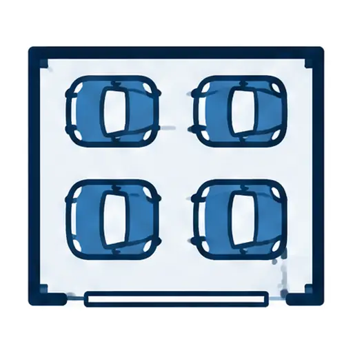 Schematic: 4-car garage