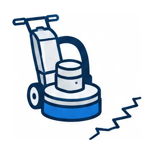 Schematic icon: Garage Floor Prep and Crack Repair