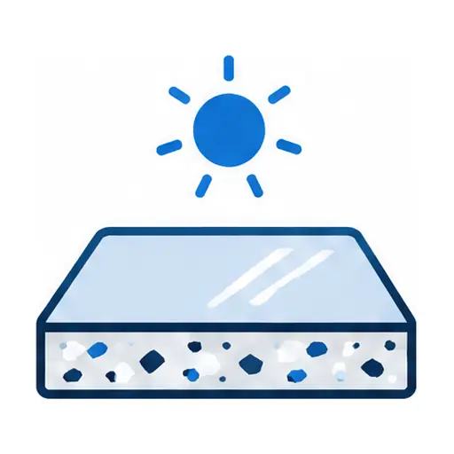 Schematic icon: Polyaspartic Garage Floors